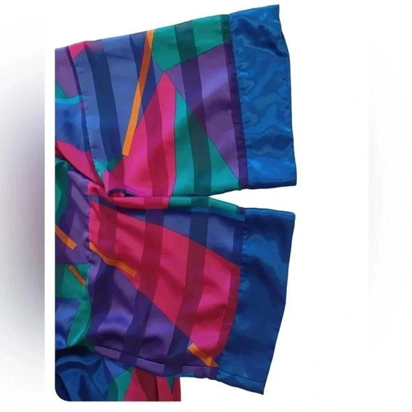 Vintage Diamond Tea  Room Cafton/Kimono Geometric One Size - Picture 7 of 10